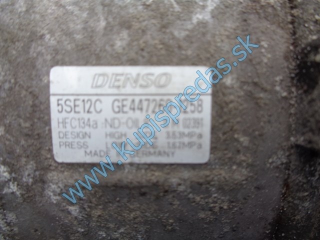 kompresor klimatizácie na toyotu avensis T27, 447260-1258